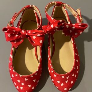 Janie and Jack heart ballet flats